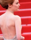 Emma Stone glamour en Dior, le 15 mai 2015 au festival de Cannes