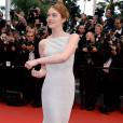Emma Stone sublime sur le tapis rouge, le 15 mai 2015 au festival de Cannes