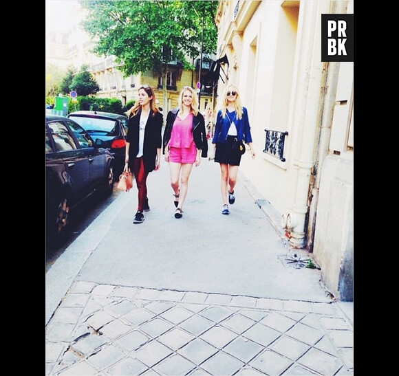 Candice Accola, Kayla Ewell et une amie à Paris en mai 2015