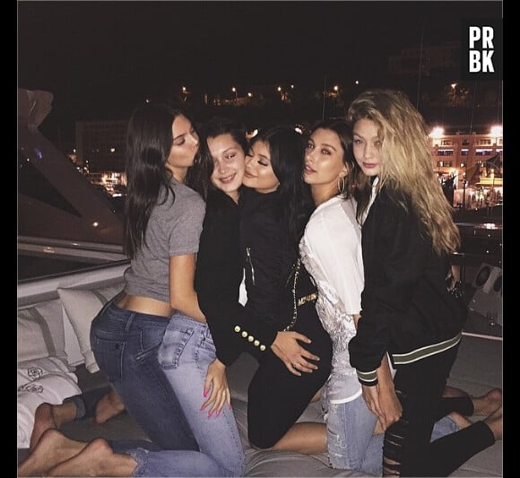 Kylie Jenner, Kulie Jenner et leurs amies au Grand Prix de Monaco le 24 mai 2015