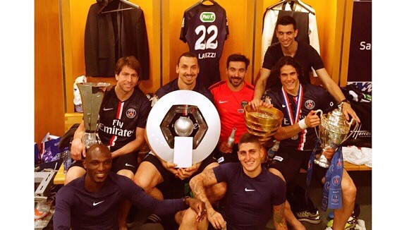 Zlatan Ibrahimovic, Edinson Cavani.. Les stars du PSG fêtent leur Coupe de France et leur quadruplé