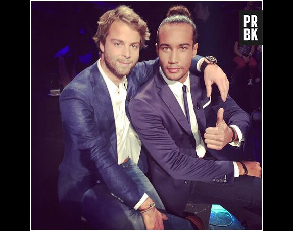 Martin et Laurent pendant la finale de Koh Lanta, le 21 novembre 2014 sur TF1