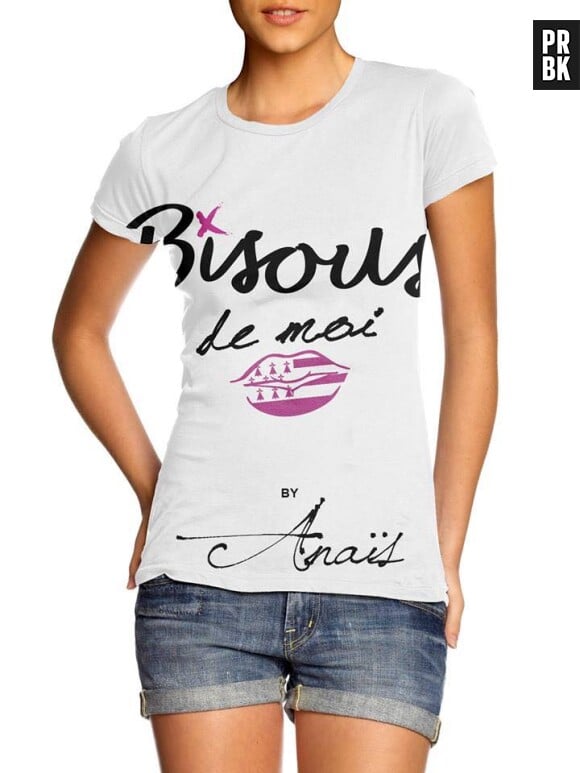 Anaïs Camizuli lance sa collection de t-shirts "Bisous de moi"