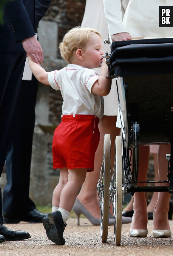 Prince George au baptême de la Princesse Charlotte, le 5 juillet 2015 en Angleterre