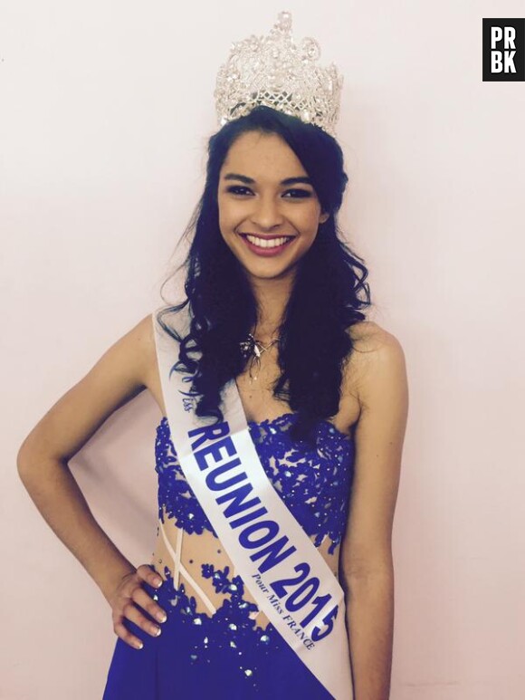 Miss France 2016 : Azuima Issa, élue Miss Réunion, a chuté sur le podium le 18 juillet 2015