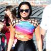 Demi Lovato fière de ses formes aux répétitions de son live pour le Jimmy Kimmel Live, le 31 août 2015