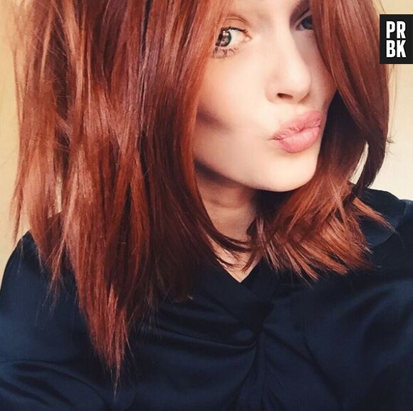 Caroline Receveur dévoile sa nouvelle couleur, sur Instagram, le 24 septembre 2015