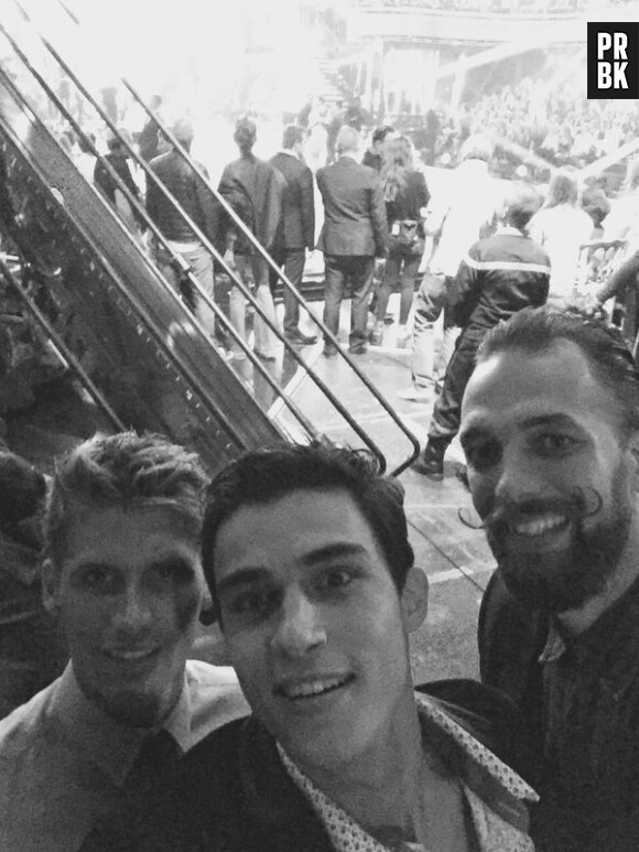 Benoît Dubois et Martial dans les coulisses de Danse avec les stars 6, le 31 octobre 2015