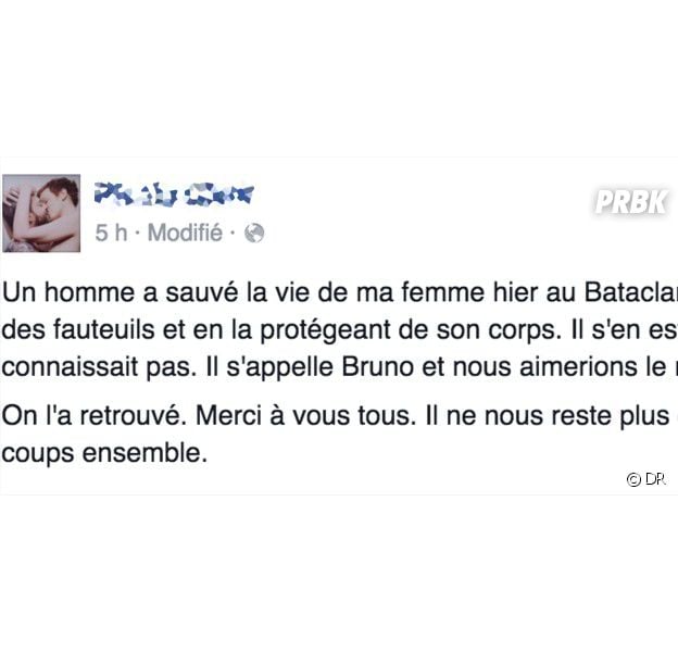 Attentats de Paris : Bruno retrouvé grâce aux réseaux sociaux