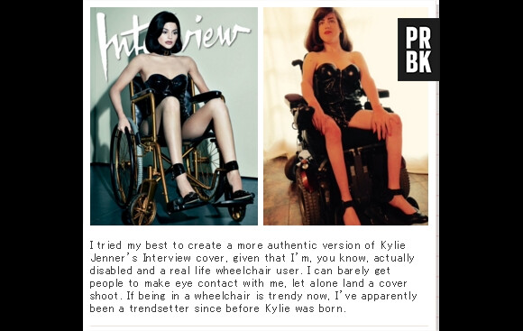 Kylie Jenner : Erin Tatum, une handicapée de 24 ans, la tacle après sa couverture sexy pour Interview
