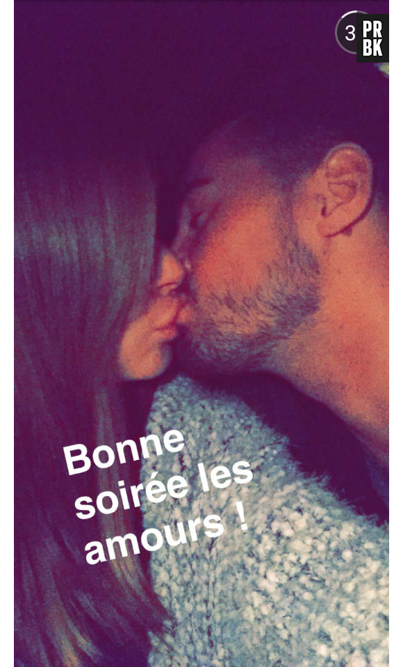 Emilie Fiorelli et Rémi Notta (Secret Story 9) s'embrassent sur Snapchat le 15 décembre 2015