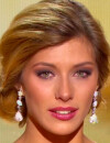 Camille Cerf en larmes en émue pendant la soirée Miss France 2016