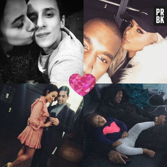Alizée, Kim Kardashian... : les couples de stars partagent leur Saint-Valentin sur Instagram
