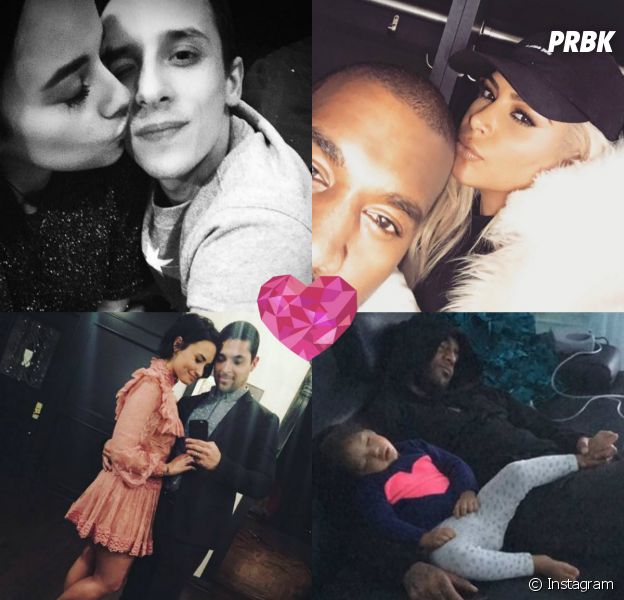 Alizée, Kim Kardashian... : les couples de stars partagent leur Saint-Valentin sur Instagram