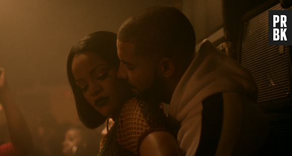 Rihanna très proche de Drake dans le clip Work