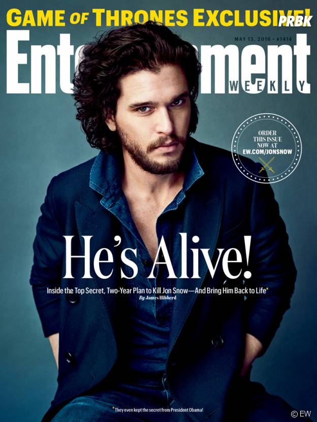 Game of Thrones saison 6 : Kit Harington en Une de Entertainment Weekly