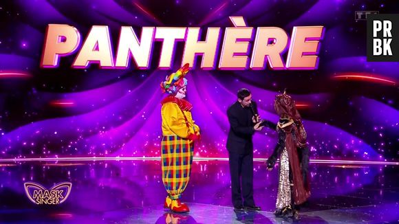 La Panthère et le Clown sur le plateau de Mask Singer le 1er mai 2026.