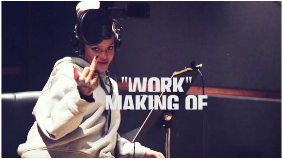 Rihanna en studio pour "Work" : les images !
