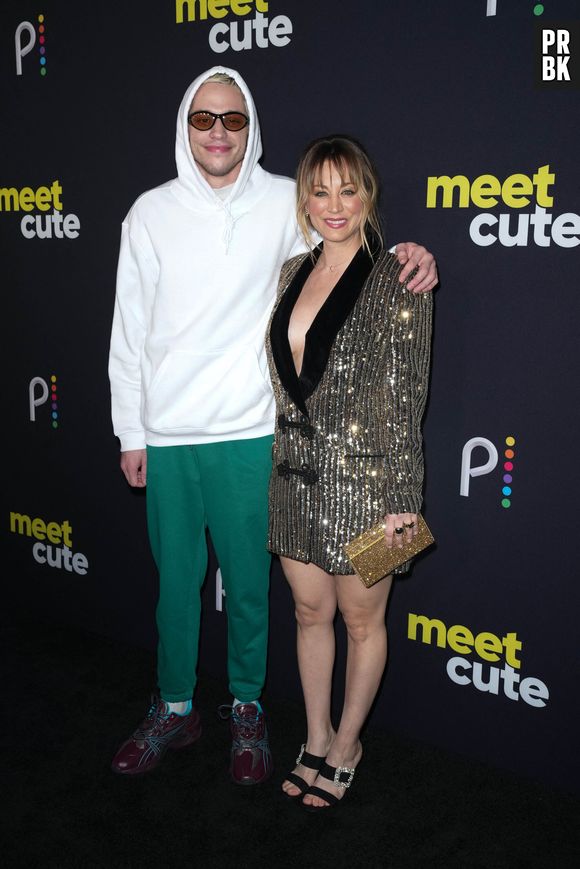 Pete Davidson et Kaley Cuoco - Première du film "Meet Cute" à New York, le 20 septembre 2022.
