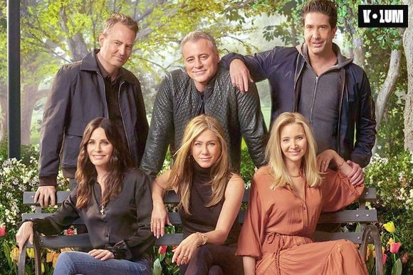 Matthew Perry, Matt LeBlanc, David Schwimmer, Courteney Cox, Jennifer Aniston et Lisa Kudrow pour la réunion Friends