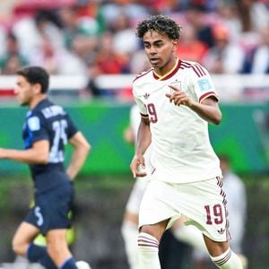 Lamine Yamal of Spain runs with the ball during a FIFA Men’s World Cup 2026 Group Stage football match between Uruguay and Spain at Guadalajara Stadium, in Guadalajara on June 26th 2026