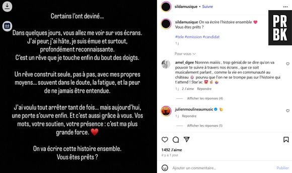 Silda tease une arrivée à la Star Academy 2025