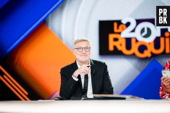 Laurent Ruquier lors de l'émission télévisée '20h de Ruquier' sur BFMTV à Paris, France, le 27 septembre 2023