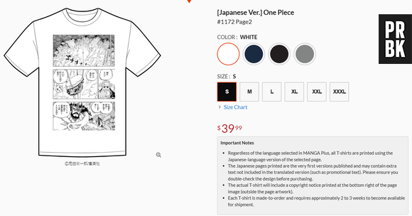 Manga Plus / Shueisha : imprimez vos planches de mangas préférées