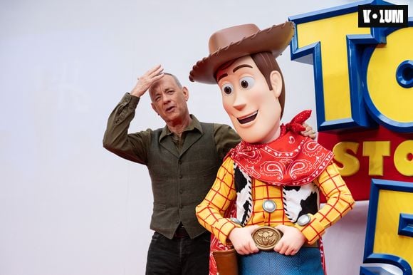 28 May 2026.

Tom Hanks with Woody   at ‘Toy Story 5’ UK Launch Event  at The Odeon Luxe, London on 28th May 2026