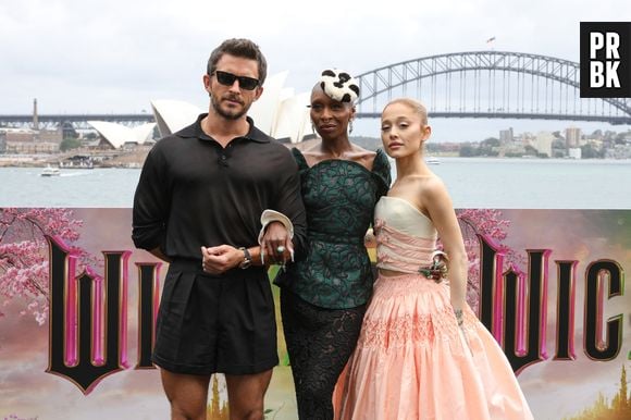 Le casting (Jonathan Bailey, Cynthia Erivo et Ariana Grande) pose à l'avant-première australienne de Wicked le 5 novembre 2024 à Sydney (Credit Image: © Christopher Khoury/Australian Press Agency via ZUMA Press Wire)