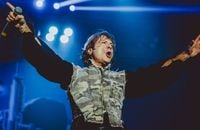 Iron Maiden en concert à l'Accor Arena en 2019.