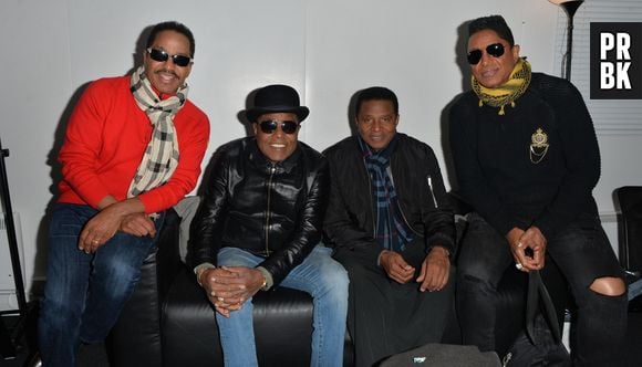 Le groupe "The Jacksons" avec Jackie Jackson, Tito Jackson, Jermaine Jackson et Marlon Jackson (anciennement The Jackson 5 avec Michael Jackson) en concert au festival de Blackpool le 26 aout 2017.