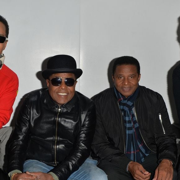 Le groupe "The Jacksons" avec Jackie Jackson, Tito Jackson, Jermaine Jackson et Marlon Jackson (anciennement The Jackson 5 avec Michael Jackson) en concert au festival de Blackpool le 26 aout 2017.