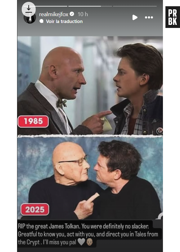 Michael J. Fox réagit à la disparition de James Tolkan