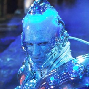 Arnold Schwarzenegger dans son costume de Mr. Freeze