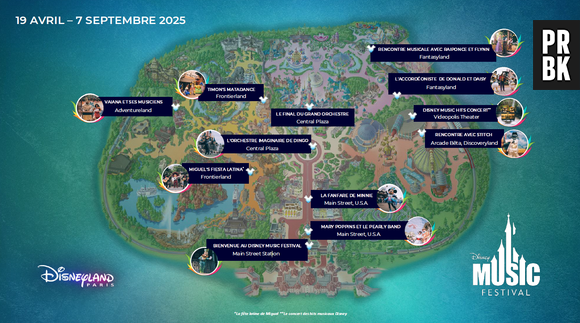 Voici où voir les principales représentations du Disney Music Festival dans le parc Disneyland