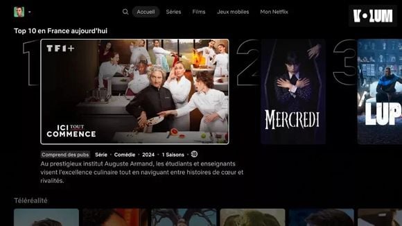 Les programmes du groupe TF1 sur Netflix.