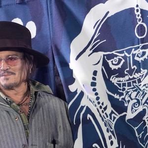 L'acteur Johnny Depp apparaît sur scène au Tokyo Comic Con 2025 qui se tient à Makuhari Messe dans la ville de Chiba, en banlieue de Tokyo, au Japon, le 7 décembre 2025. Photo by Morio Taga/Jiji Press/ABACAPRESS.COM