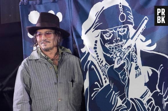 L'acteur Johnny Depp apparaît sur scène au Tokyo Comic Con 2025 qui se tient à Makuhari Messe dans la ville de Chiba, en banlieue de Tokyo, au Japon, le 7 décembre 2025. Photo by Morio Taga/Jiji Press/ABACAPRESS.COM
