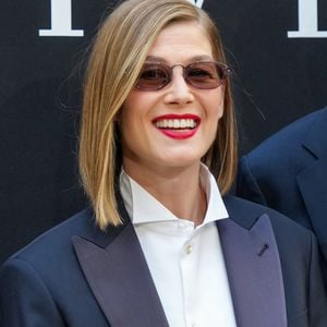 Rosamund Pike attending the Giorgio Armani Prive Haute Couture Fall/Winter 2026/2027 show as part of Paris Fashion Week on July 7, 2026 in Paris, France.  (Credit © Lucia Sabatelli)