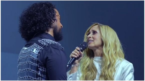 Slimane et Lara Fabian en duo sur scène