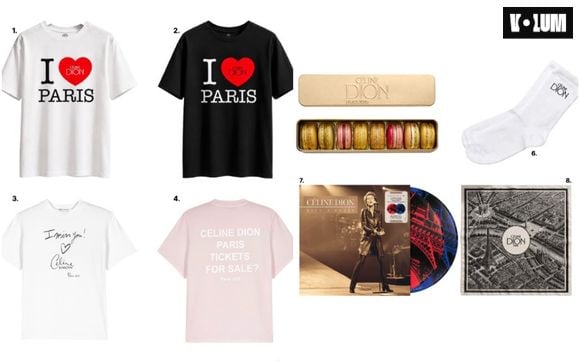Les objets en vente au pop-up store de Céline Dion