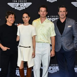 Tom Cruise, Jennifer Connelly, Miles Teller et Jon Hamm - Avant-première du film "Top Gun Maverick" a Mexico City le 6 mai 2022