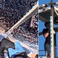 Santa : sa performance sur une grande roue !