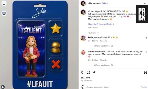 Silda dans La France a un incroyable talent 2025