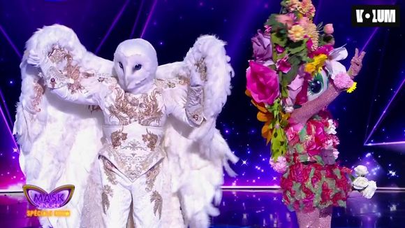 La Chouette et le Bouquet sur le plateau de Mask Singer le 5 juin 2026.