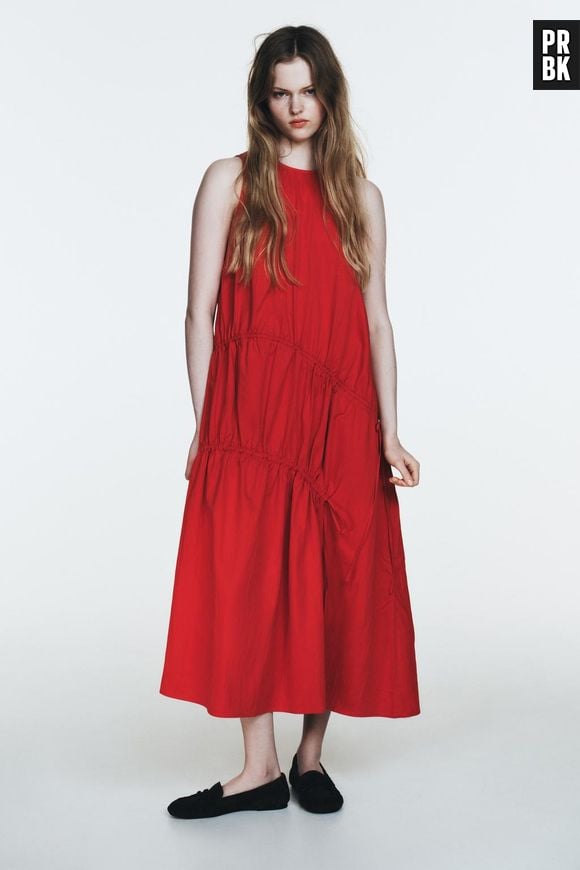 Robe midi Zara romantique dans le style de Simone Rocha