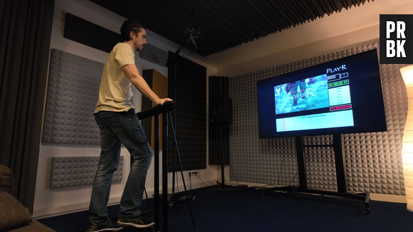 Bastien Bourlé durant le doublage de My Hero Academia