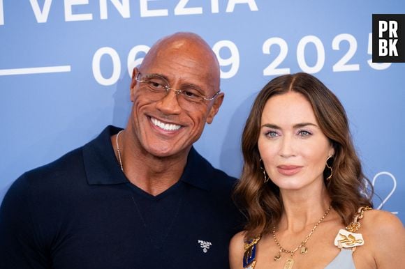 Dwayne Johnson;Emily Blunt

82nd Venice Film Festival
Photocall of the movie -The Smashing Machine-
Palazzo del Casinò - Venice Lido, Italy
1st September 2025