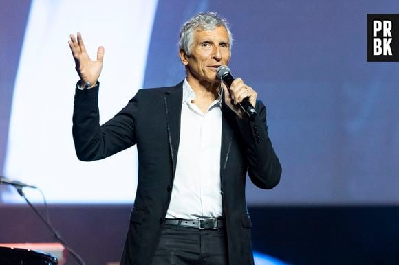 Nagui - Scène du Gala de la Fondation Recherche Alzheimer placée sous le signe de l’émotion et du partage avec un concert unique sur le thème "2 générations chantent pour la 3ème" à l’Olympia à Paris le 17 mars 2025. © Olivier Borde - Bertrand Rindoff/Bestimage